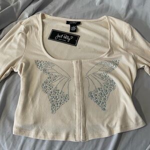 Just Polly • Butterfly Crop Top